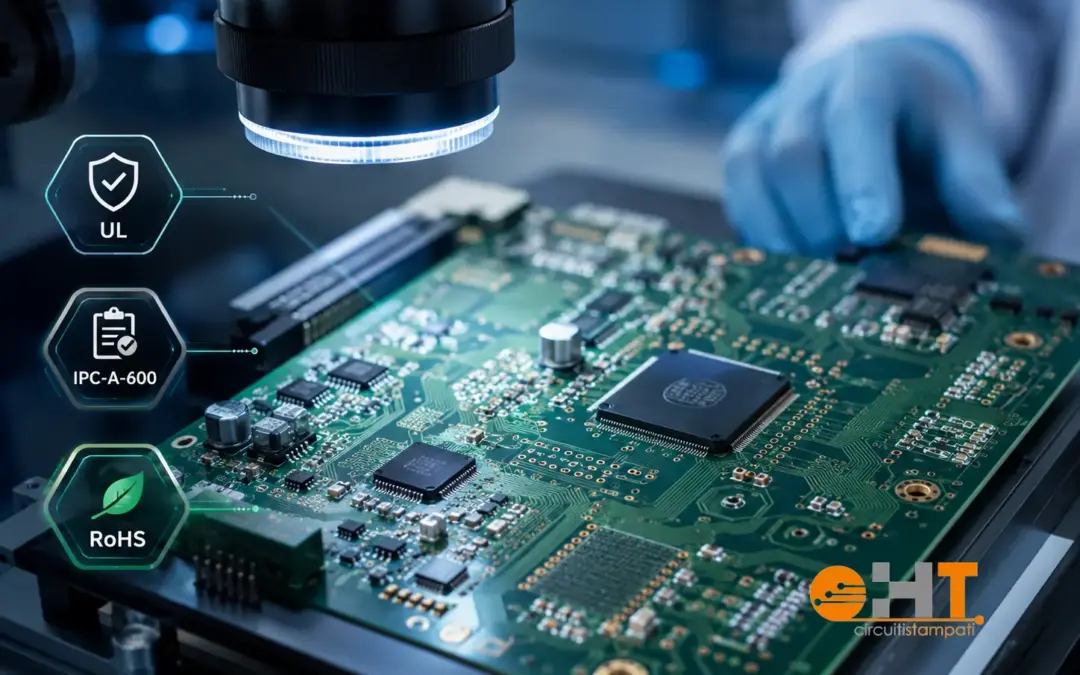 Certificazioni PCB: cosa significa UL, IPC-A-600 e RoHS per la qualità