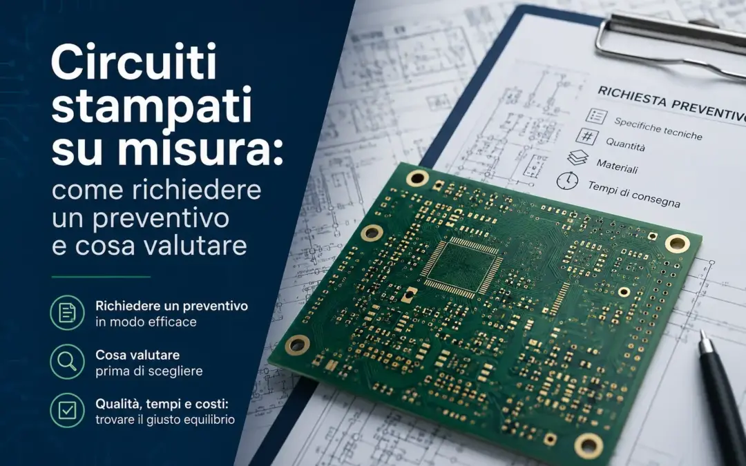 Circuiti stampati su misura: come richiedere un preventivo e cosa valutare